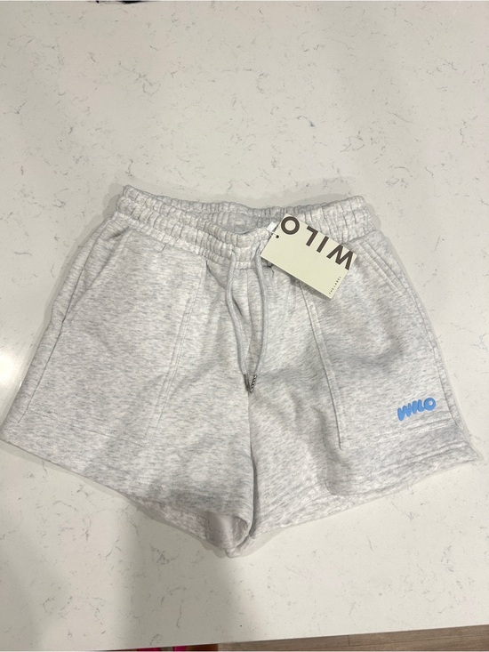 Wilo The Label Pants - NWT WILO The Label Fleece Jog Shorts White Marle XS